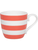 Könitz 2er-Set: Jumbotassen "Stripes" in Weiß/ Rot - 425 ml