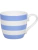 Könitz 2-delige set: mokken "Stripes" wit/blauw - 425 ml