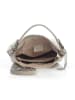 Mia Tomazzi Leder-Schultertasche "Molise" in Beige - (B)30 x (H)20 x (T)8 cm