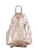 Mia Tomazzi Leder-Rucksack "Sirietto" in Gold - (B)28 x (H)35 x (T)13 cm