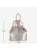 Mia Tomazzi Leder-Rucksack "Sirietto" in Gold - (B)28 x (H)35 x (T)13 cm