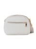 Mia Tomazzi Leder-Umhängetasche "Gradisca" in Weiß - (B)22,5 x (H)16 x (T)7 cm