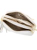 Mia Tomazzi Leder-Umhängetasche "Gradisca" in Weiß - (B)22,5 x (H)16 x (T)7 cm