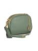 Mia Tomazzi Leren schoudertas "Gradisca" groen - (B)22,5 x (H)16 x (D)7 cm