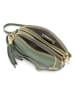 Mia Tomazzi Leder-Umhängetasche "Gradisca" in Grün - (B)22,5 x (H)16 x (T)7 cm