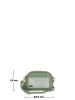 Mia Tomazzi Leren schoudertas "Gradisca" groen - (B)22,5 x (H)16 x (D)7 cm
