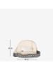 Mia Tomazzi Leder-Umhängetasche "Marghera" in Creme - (B)26 x (H)20 x (T)8 cm