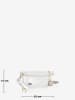 Mia Tomazzi Leder-Gürteltasche "Perugino" in Weiß - (B)23 x (H)13 x (T)2 cm