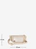 Mia Tomazzi Leder-Brustbeutel "Perugino" in Beige - (B)23 x (H)13 x (T)2 cm