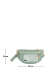 Mia Tomazzi Leder-Brustbeutel "Perugino" in Mint - (B)23 x (H)13 x (T)2 cm