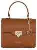 Mia Tomazzi Leren handtas lichtbruin - (B)25 x (H)20 x (D)11 cm