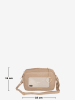 Mia Tomazzi Leder-Umhängetasche "Astolfo" in Beige - (B)23 x (H)16 x (T)11 cm