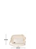 Mia Tomazzi Leren schoudertas "Astolfo" beige - (B)23 x (H)16 x (D)11 cm