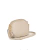 Lia Biassoni Leder-Umhängetasche "Flumendosa" in Beige - (B)23 x (H)17 x (T)7 cm