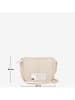 Pia Sassi Leder-Umhängetasche "Monte Avella" in Creme - (B)25 x (H)23 x (T)7 cm