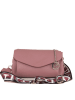 Pia Sassi Leder-Umhängetasche "Corno Baitone" in Altrosa - (B)24 x (H)14 x (T)10 cm