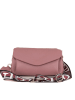 Pia Sassi Leder-Umhängetasche "Corno Baitone" in Altrosa - (B)24 x (H)14 x (T)10 cm