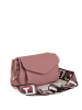 Pia Sassi Leder-Umhängetasche "Corno Baitone" in Altrosa - (B)24 x (H)14 x (T)10 cm