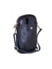 Pia Sassi Leren schoudertas "Serottini" donkerblauw - (B)11 x (H)19 x (D)2 cm