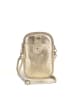 Pia Sassi Leren schoudertas "Serottini" goudkleurig - (B)11 x (H)19 x (D)2 cm