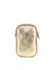 Pia Sassi Leren schoudertas "Serottini" goudkleurig - (B)11 x (H)19 x (D)2 cm