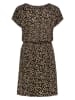 Sublevel Kleid in Beige/ Schwarz