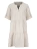 Fresh Made Kleid in Beige/ Weiß