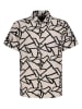 Sublevel Hemd in Beige/ Schwarz