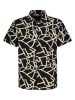 Sublevel Hemd in Schwarz/ Beige