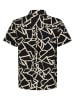 Sublevel Hemd in Schwarz/ Beige