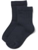Wheat 2er-Set: Woll-Socken in Hellbraun/ Dunkelblau