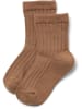 Wheat 2er-Set: Woll-Socken in Hellbraun/ Dunkelblau