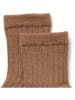 Wheat 2er-Set: Woll-Socken in Hellbraun/ Dunkelblau