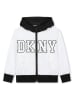 DKNY Übergangsjacke in Schwarz/ Weiß