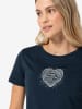 super.natural Shirt ''Heartwood Tee'' in Dunkelblau