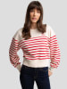 BIG STAR Sweatshirt in Weiß/ Rot