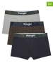 Wrangler 3-delige set: boxershorts "Winchell" donkerblauw/grijs/geel