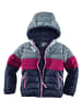 Killtec Doorgestikte jas donkerblauw/roze/lichtblauw