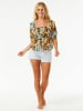 Rip Curl Bluse in Hellblau/ Hellbraun