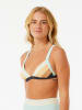 Rip Curl Biustonosz bikini w kolorze turkusowo-pomarańczowym