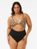 Rip Curl Biustonosz bikini w kolorze jasnobrązowo-czarnym