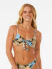 Rip Curl Biustonosz bikini w kolorze błękitno-jasnobrązowym