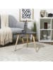 THE HOME DECO FACTORY Salontafel zwart/lichtbruin - (B)48 x (H)46 cm