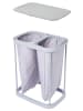 Kitchen Move Wäschesammler "Sven" in Grau - (B)56 x (H)69 x (T)40 cm - 90 l