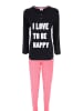 COTONELLA Pyjama zwart/roze