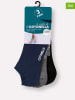 COTONELLA 3er-Set: Socken in Dunkelblau/ Schwarz/ Grau