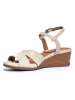 Geox Keilsandaletten "Marykarmen" in Creme