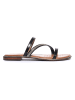 Geox Leren slippers "Sozy Plus" zwart