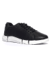 Geox Skórzane sneakersy "Adacter" w kolorze czarnym