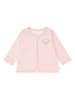 Steiff Sweatjacke in Rosa/ Weiß